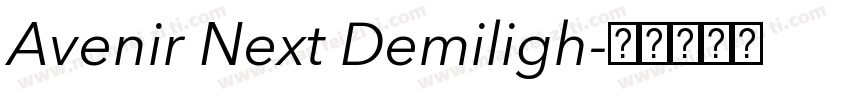 Avenir Next Demiligh字体转换